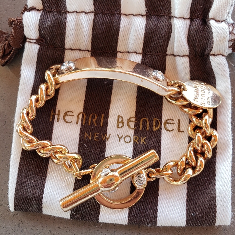 Henri Bendel Gold Chain Link Bracelet